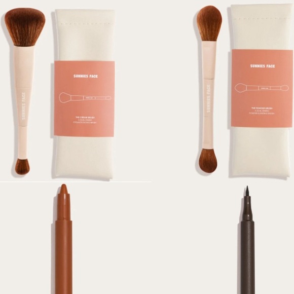 Sunnies Face - 2 Piece Makeup Brush Bundle - Picture 2 of 2